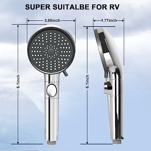 Focsprod HS004 Rv Shower Head With Hose, High Pressure 5 Mode Shower Head Replacement, Shower Head For Rv/Campers thumb #6