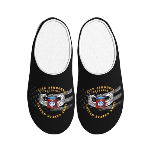 82nd Airborne Division Cotton Slippers Indoor Outdoor Slippers For Women/Men