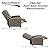 RecPro Charles 28" RV Push-Back Recliner | Small RV Chair | RV Furniture | Suprima Faux Leather from RecPro
