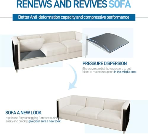 Miniatura 4 de Strusery Soporte Para Sofá Hundido - 3 Cojines De Espuma Rígida 52x52 Cm, Insertos De Reposición Para Acolchado Y Firmeza - Rellena Asientos Caídos Y Sillones Paquete De 3