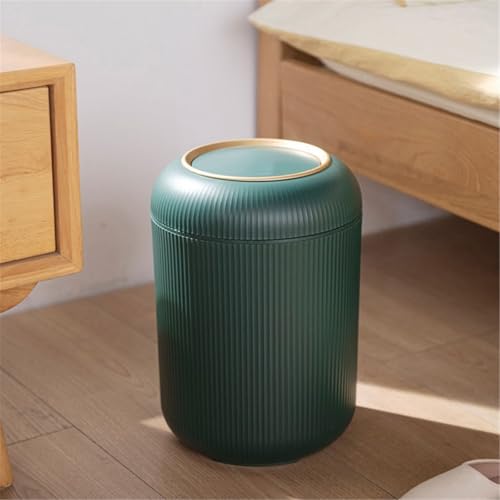 Caneca de Basura para Baño con Tapa Pequeña Verde miniatura 6
