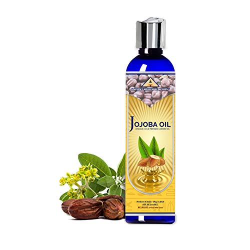 Ancient Health Remedies Organic Cold Pressed Jojoba Oil Bulk Carrier Oil For Beauty, Skin, Hair Moisturizing Diy Enhancer For Body Butter & Skin Softening & Hair Care Products(India) #TOP1