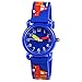 Venhoo Kids Watches 3D Cute Cartoon Waterproof Silicone Children Wrist Watches for Boys Little Child-Blue Fireman