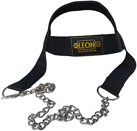 By Leon 1982 Classic Egzersiz Ağırlık Çalışma Fitness Baş Boyun Kayışı (Sarı/Siyah, Standart) - Görsel 1