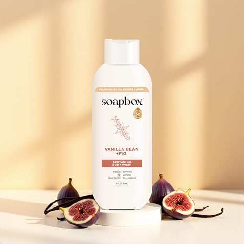 Soapbox Moisturizing Body Wash, Vanilla Bean & Fig Shower Gel - Hydrating Natural Body Wash with Shea Butter - Clean Ingredients Free of Harsh Chemicals, Sulfates, Parabens & Silicones - 2 Pack by Soapbox - Image 6