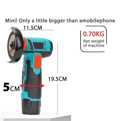 Mini meuleuse d'angle sans fil 12V avec batterie et disque