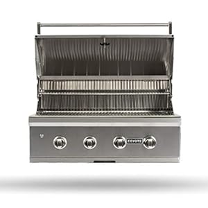 Coyote C-Series 36-Inch 4-Burner, Built-in Natural Gas Grill – C2C36NG