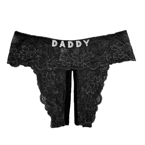 ToKuaigo Custom Thongs - Personalized Underwear with Name Personalized Gifts Customized DADDY Thongs Funny Name Plus Size Panties