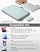 DOMISO Laptoptasche Laptop Tasche Hülle Notebook Sleeve Case Bag Schutzhülle Kompatibel mit 15 zoll MacBook Air M4 M3 M2,MacBook Pro,14-15 zoll HP Dell ASUS Lenovo,Laptophülle Damen mit Griff,Minzgrün