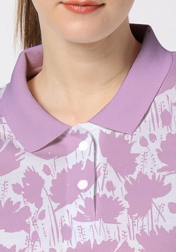 Image of Wear Your Opinion Women's All Over Printed Polo Collar Neck T-Shirt