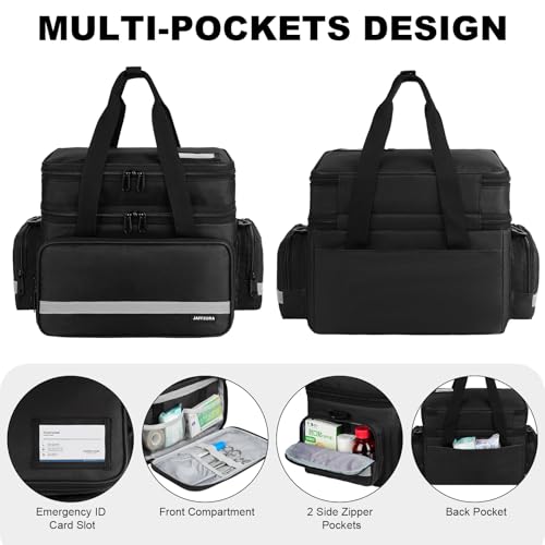 Bolsa de primeros auxilios de doble capa impermeable con separadores 4