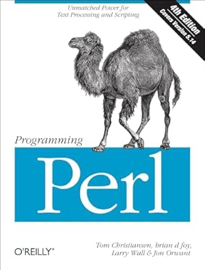 Book cover Programming Perl: Unmatched power for text processing and scripting