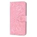 Produktbild Snow Color Huawei Y6 2019/Honor 8A Hülle, Premium Leder Tasche Flip Wallet Case [Standfunktion] [Kartenfächern] PU-Leder Schutzhülle Brieftasche Handyhülle für Huawei Y6 Pro 2019 - COHF010424 Rosa