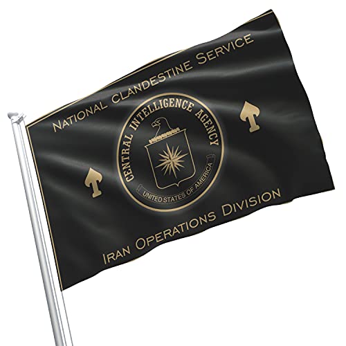 CIA NCS IOD Iran Operations Division National Clandestine Challenge Central Intelligence Agency Secret Special 3x5 feet Flag Banner Vivid Color Double Stitched Brass Grommets