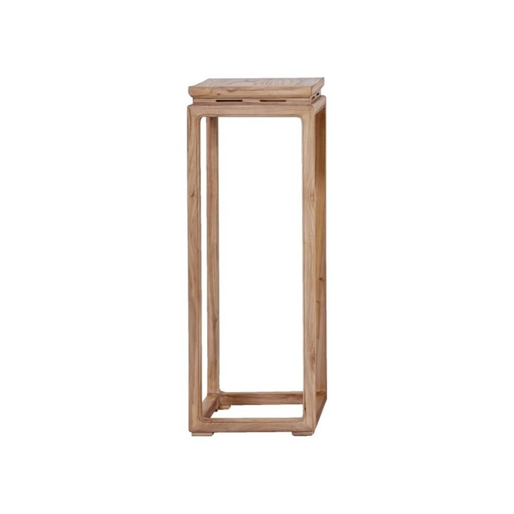 birene Vase Stand Simple Wood Bonsai Base, Chinese Plant Shelves High Leg for Living Room Balcony