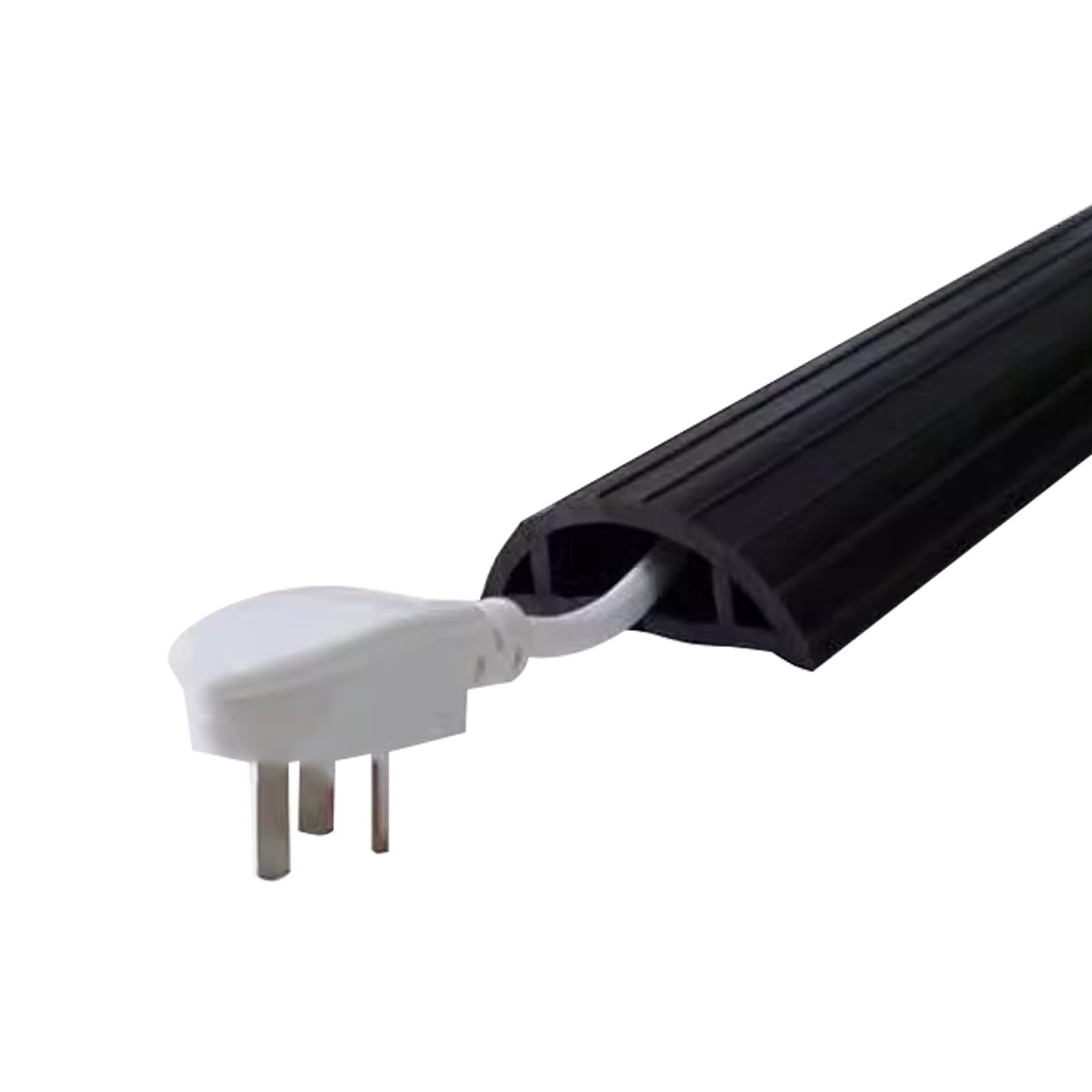 Canaletas para Cables, Canaleta Cable, Flexión Libre, Resistencia a la Compresión, Rayas Antideslizantes en la Superficie, se Puede Utilizar en Interiores y Exteriores(78mm/3in)