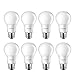 Philips LED Flicker-Free A19 Frosted Bulb, EyeComfort Technology, Non-Dimmable, 1000 Lumen, Daylight (5000K), 9.5W=75W, E26 Base, 8-Pack