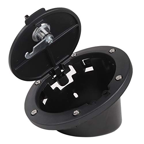Locking Gas Cap Cover Fuel Door For 2007-2018 Jeep Wrangler Jk & Unlimited Sport Rubicon Sahara 2-Door 4-Door #TOP7