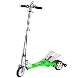 Bike Rassine PRK-GN Kid's Ped-Run Dual Pedal Scooter, Green, 29