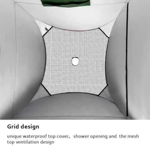 Image of ropoda Pop Up Tent 83 inch x 48 inch x 48 inch Upgrade Privacy Tent, Porta-Potty Changing Portable Changing Room Includes 1 Removable Bottom,8 Stakes,1Removable Rain Cover,1 Carrying Bag