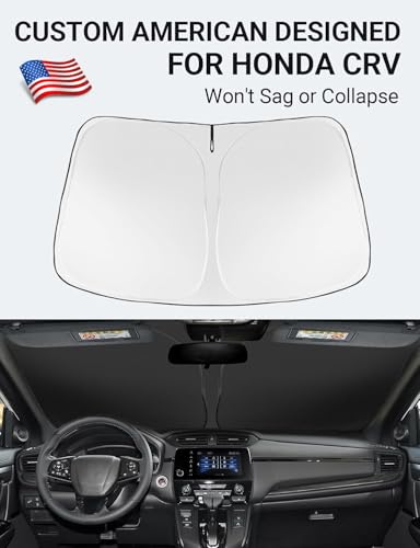 Image of Proadsy for Honda CRV 2017-2022 Windshield Sun Shade 4-Layer Foldable Front Sunshade Protector Sun Visor Blocks UV Rays Keep Car Cooler