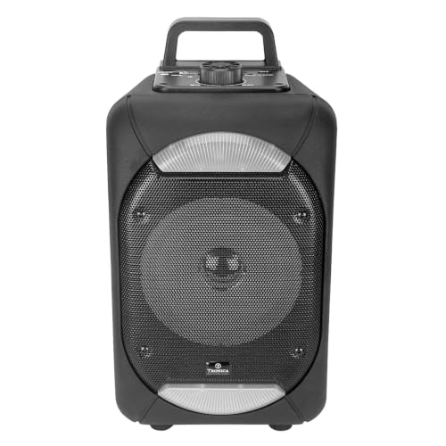 Image of Tronica VIBRA 20W Rechargeable Outdoor Bluetooth Party Speaker with USB /FM /SD Card /Karaoke Speaker with Wired Mic & Remote (Pure Black)