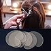 AEGYPIUS Heat Shield Guards for Hair Extension, 25 Pcs Circular K Tips Hair Extensions Tool, Clear Fusion Hair Extensions Tools Heat Shield Guard for Hair Extension Bonding