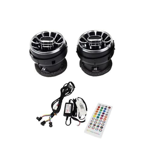 Turbine climatisation Ford Mustang en finition premium pour planche de bord élégante (2Pcs)