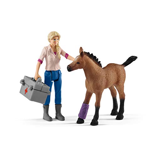Schleich Farm World Veterinario Con Puledro E Cavallo - 3