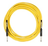 Fender signature instrument cable Type: Tom DeLonge To The StarsComposition: PVC outer diameter: 6.5 mmAWG: 23 OFC copper spiral shielding 90% nickel plated connectors Connectors: 2 x 6.35 mm mono straight jacks