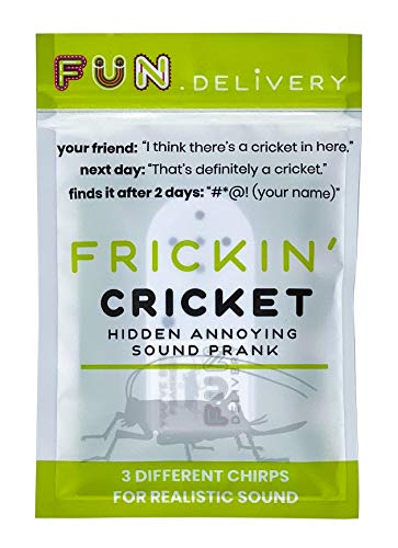 FUN delivery: Frickin' Cricket Hidden Annoying Chirping Joke Gag Prank Sound