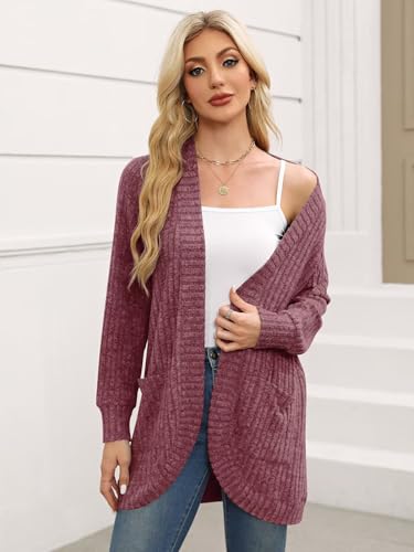 Image of BELAROI Women Plus Size Cardigan Sweater Fall Outfit