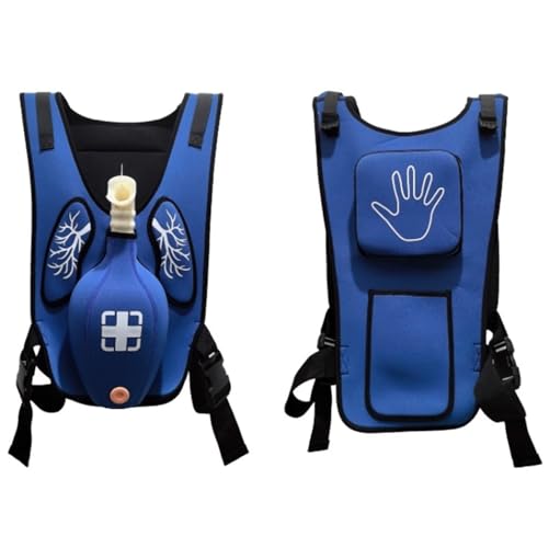 Hlixzoy Blu,Giubbotto Professionale di Addestramento per La Simulazione Dell'ostruzione delle Vie Aeree, Dispositivo Anti Soffocamento per Tutte Le età, Trainer Antisoffocamento