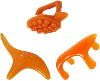 FRCOLOR 3Pcs Resin Body Massager Plates Dog Turtle Bird Shapes Portable Massage Tool for Muscle Relief Headache Relief Durable Smooth Edges for Safe Use