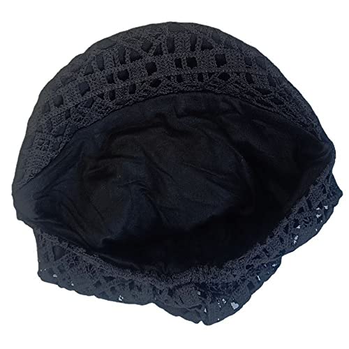 Qiwenjun Hats For Women Slouchy Beanie With Brim Cutout Spring Autumn Skull Cap With Brim Visor Womens Hats With Brims Black #TOP4