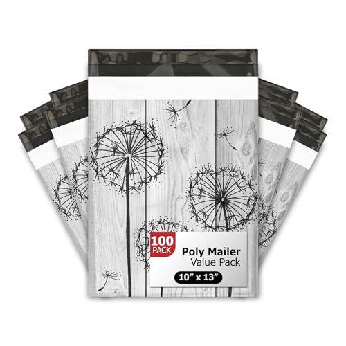 Dandelion Floral Printed Poly Mailers