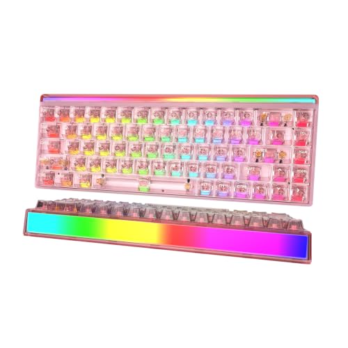 Image of Hexgears MX68 Mechanical Gaming Keyboard with Hall Effect Nuomi Switches | Removable Frame, 0.125ms Delay, 8000Hz Polling Rate, RGB Backlit&Lightbox, 5-Layer Structure, HIFI Sound