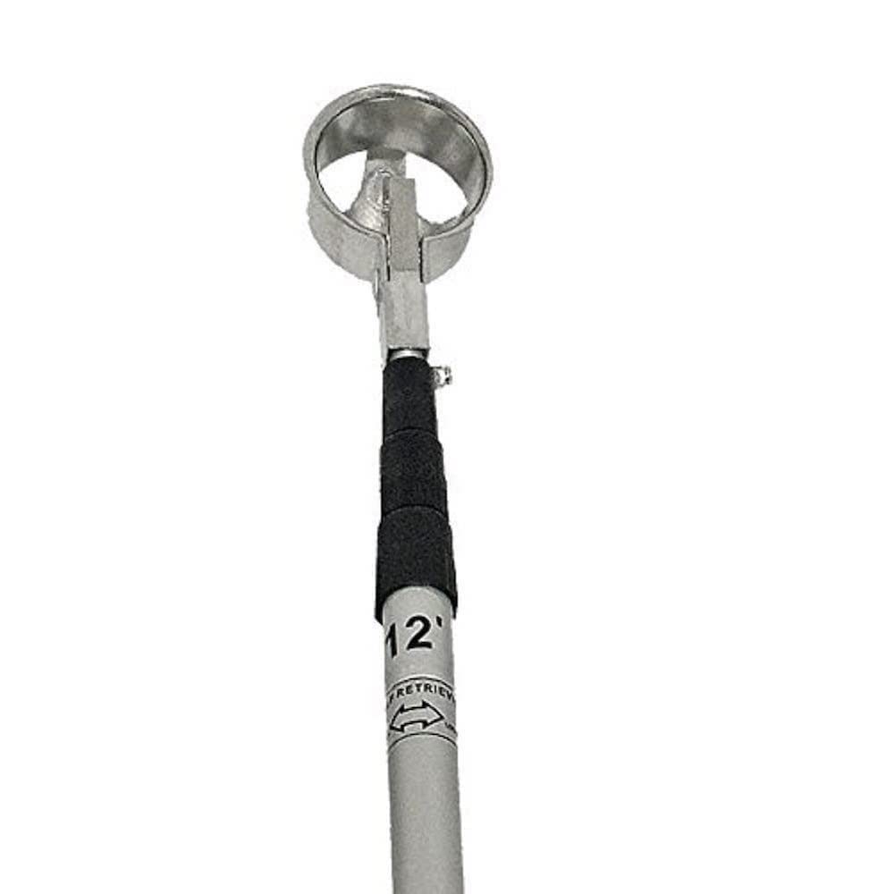 Longridge Extendable Golf Ball Retriever Metal Cup, 12ft Extendable Length