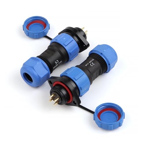 Conector de aviación impermeable SP17 IP68 6-10mm 2-10 pines miniatura 3