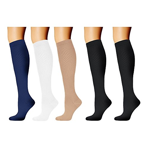 HARAVAL Compression Socks for Women&Men (20-30mmHg) - Best for Running, Travel, Cycling, Pregnant, Nurse, Edema