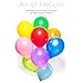 Dusico® Balloons Rainbow Set (100 Pack) 12 Inches, Assorted Bright Colors, Made With Strong Multicolored Latex, For Helium Or Air Use. Kids Birthday Party Decoration Accessory. Easy Blow Up by Mouth