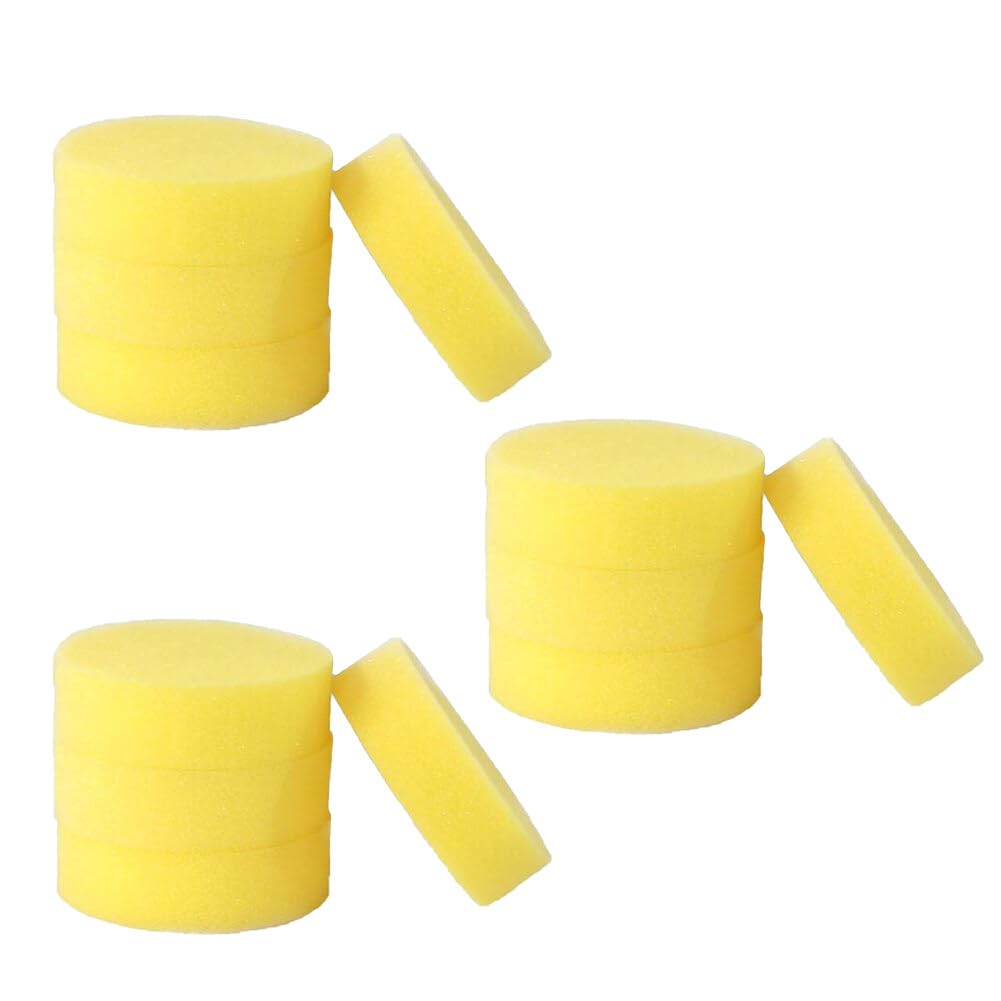 Foam Applicator Pads- 12PCS Car Waxing Sponge Cleaning Sponge,Microfiber Foam Car Wax Applicator Pad,Automotive Cleaning Sponge for Car Windshields Dashboard Furniture