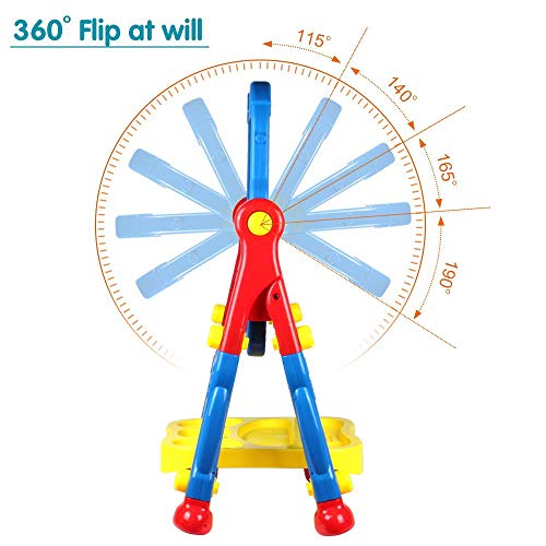 AMOSTING Drawing Board Toys for Boys & Girls Kids Art Easel for Toddlers with Magnetic Whiteboard & Chalkboard, Blue