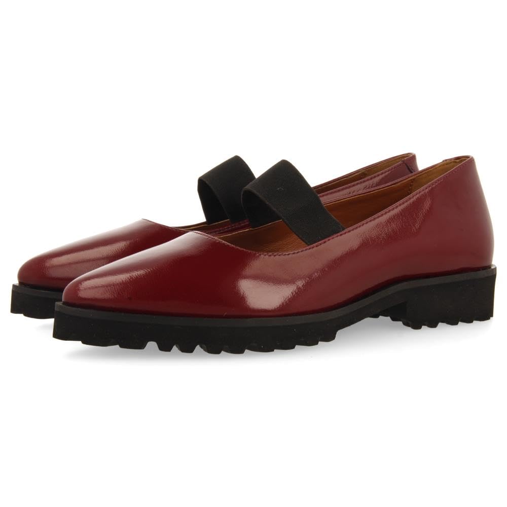 GIOSEPPO Women's Dobsin Mary Jane Flat, Burgundy, 4.5 UK