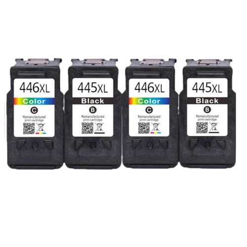 Cartouche PG-445 CL-446 XL pack de 4 encres compatibles avec imprimante jet d'encre 2940