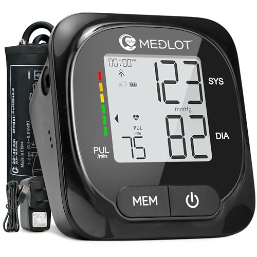 MEDLOT Upper Arm Blood Pressure Monitor for Home Use, Automatic Blood Pressure Cuff 8.6&rdquo;-16.5&rdquo;,...