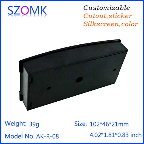 Wiring Connecting Terminals - 2 pcs SZOMKic Card Reader Plastic Box and enclosures Black for DIY Plastic Box 102x46x21mm 4.02"x1.81"x0.83"