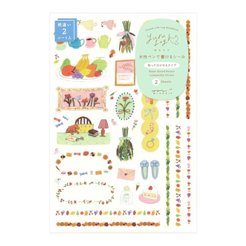 Midori Seals 82675006 motifs Log My Life pour structurer votre agenda