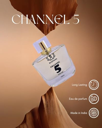 Image of Ruhvana's Channel 5 Perfume Spray for Women - 100ml Floral Aldehyde Long-Lasting Fragrance|Apparel Parfum| Neroli, Jasmine, Rose And Vanilla| Musky & Floral|Perfect For Gift|Eau De Pafum | Premium Long-Lasting Attar Perfume Oil for Daily & Special Use