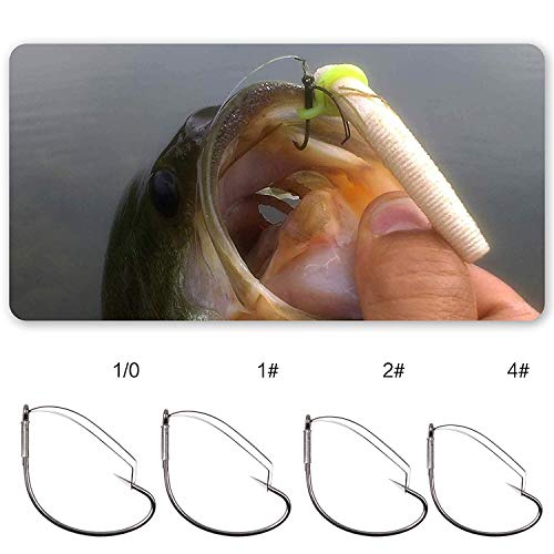 Hameçons de pêche en eau douce Shaddock matériel inox 304 taille 4#
